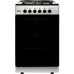 Teknix TK50TES 50cm Twin Cavity Electric Cooker in Silver